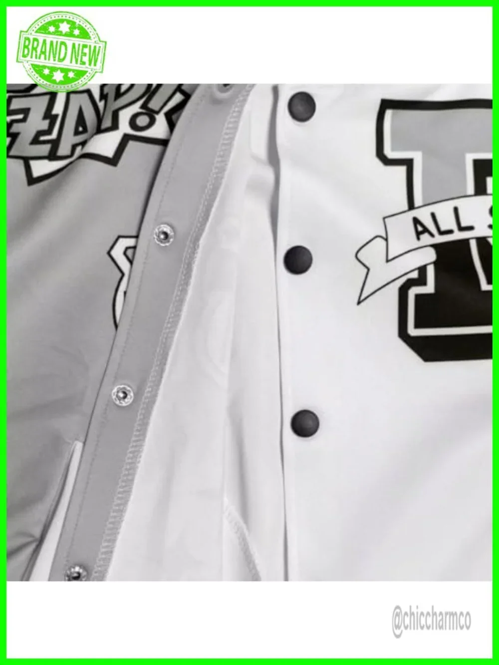 Womens Cropped Varsity Jacket Colorblock Letter Print Baseball Bomber Vintage